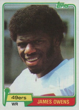 1981 Topps James Owens #263 Football Card