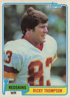 1981 Topps Ricky Thompson #254 Football Card