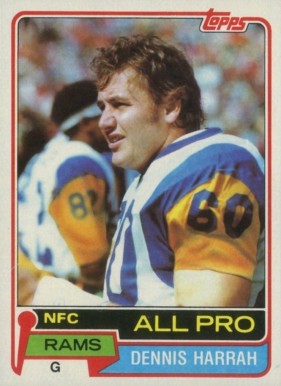 1981 Topps Dennis Harrah #240 Football Card