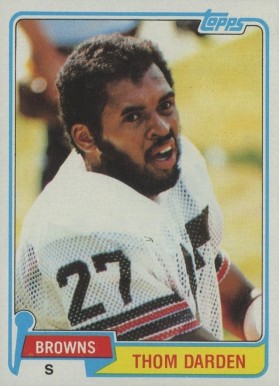 1981 Topps Thom Darden #241 Football Card