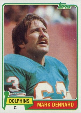 1981 Topps Mark Dennard #209 Football Card