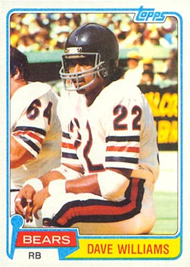 1981 Topps Dave Williams #193 Football Card