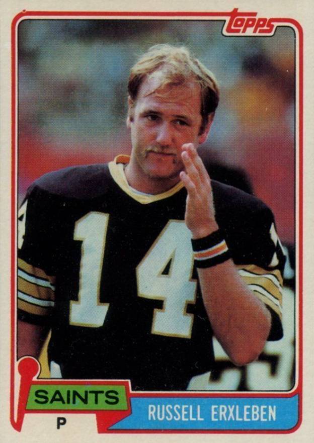 1981 Topps Russell Erxleben #184 Football Card