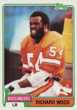 1981 Topps Richard Wood #181 Football Card