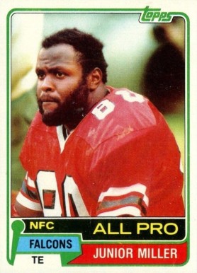 1981 Topps Junior Miller #180 Football Card