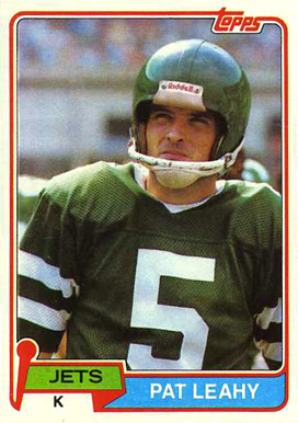 1981 Topps Pat Leahy #177 Football Card