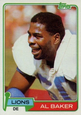 1981 Topps Al "Bubba" Baker #175 Football Card