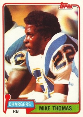 1981 Topps Mike Thomas #172 Football Card