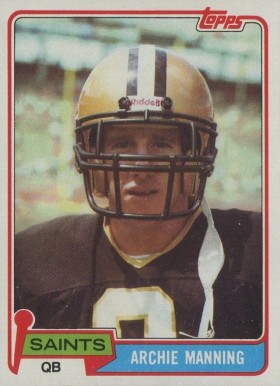 1981 Topps Archie Manning #158 Football Card