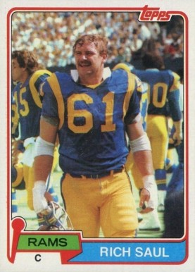 1981 Topps Rich Saul #141 Football Card