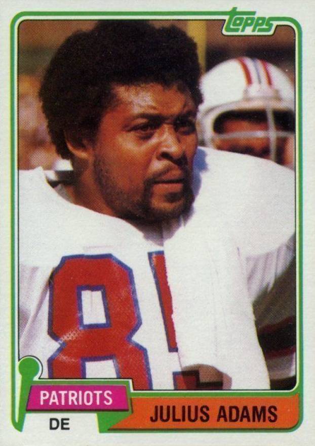 1981 Topps Julius Adams #139 Football Card