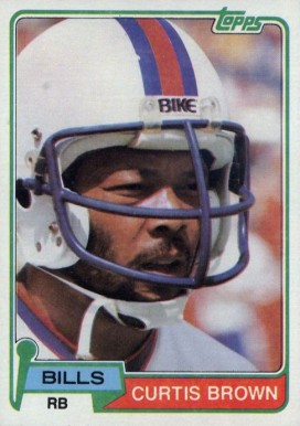 1981 Topps Curtis Brown #133 Football Card