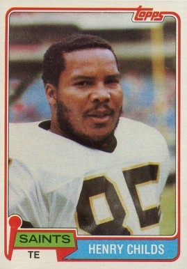 1981 Topps Henry Childs #126 Football Card