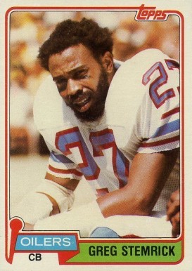 1981 Topps Greg Stemrick #123 Football Card