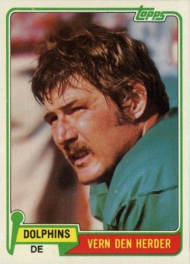 1981 Topps Vern Den Herder #101 Football Card