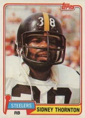 1981 Topps Sidney Thornton #61 Football Card