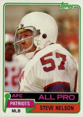 1981 Topps Steve Nelson #60 Football Card