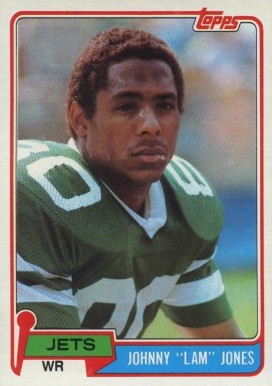 1981 Topps Johnny "Lam" Jones #16 Football Card