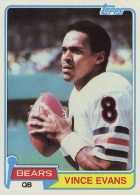 1981 Topps Vince Evans #11 Football Card