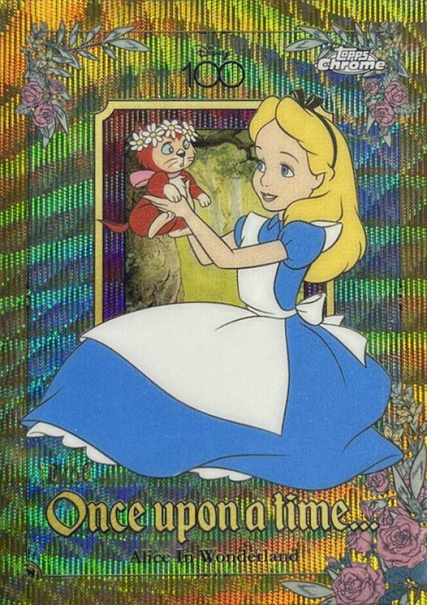 2023 Topps Chrome DISNEY100 Once Upon A Time Alice in Wonderland #OU4 Non-Sports Card