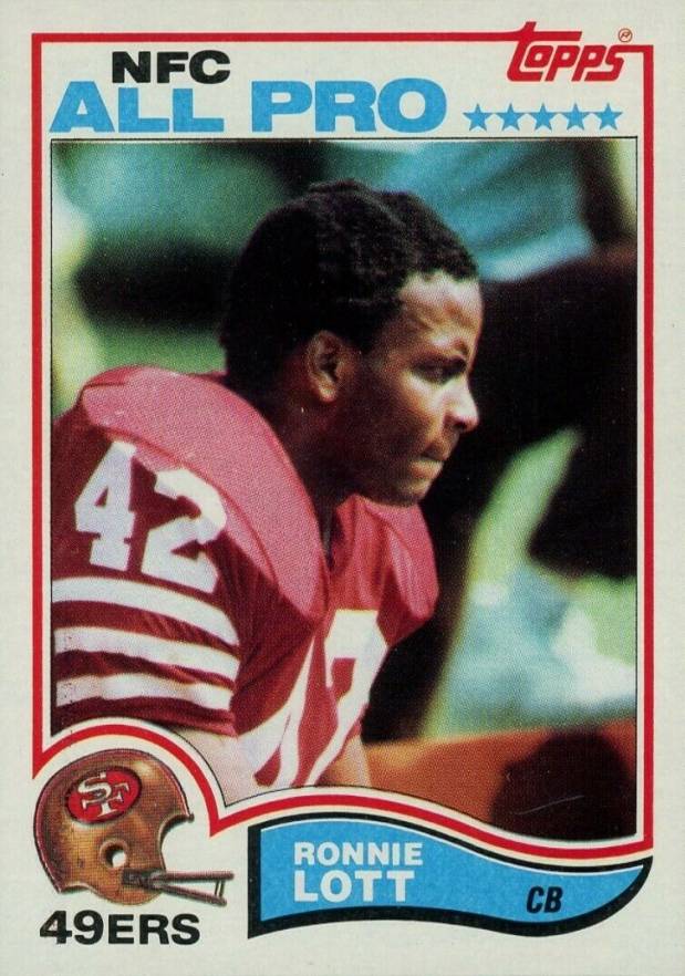 1982 Topps Ronnie Lott #486 Football Card