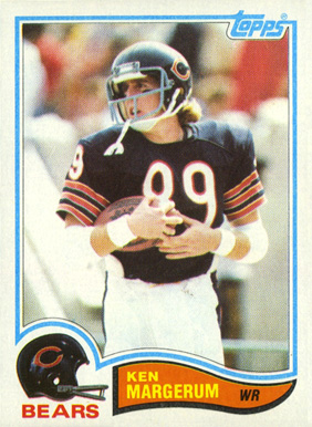 1982 Topps Ken Margerum #299 Football Card