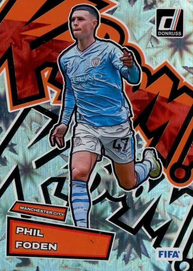 2023 Panini Donruss FIFA Kaboom! Phil Foden #15 Soccer Card