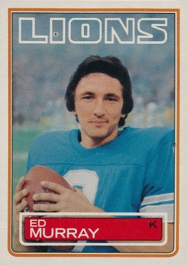 1983 Topps Ed Murray #68 Football Card