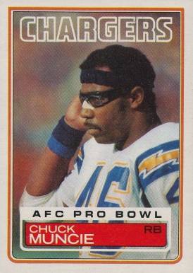 1983 Topps Chuck Muncie #379 Football Card