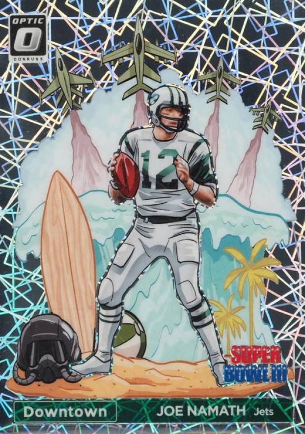 2023 Panini Donruss Optic Superbowl Downtown Joe Namath #SBDJN Football Card