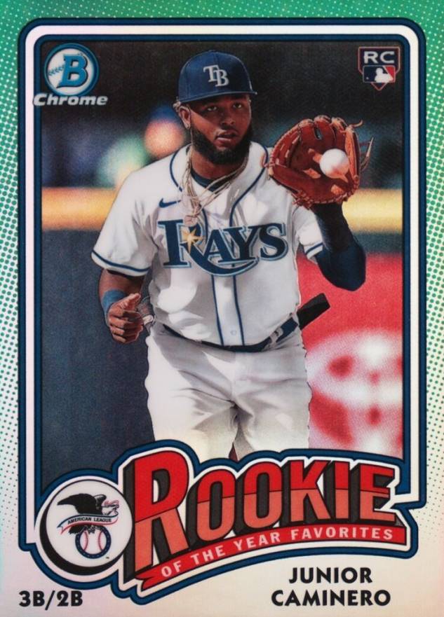 2024 Bowman Rookie of the Year Favorites Junior Caminero #ROY8 Baseball Card