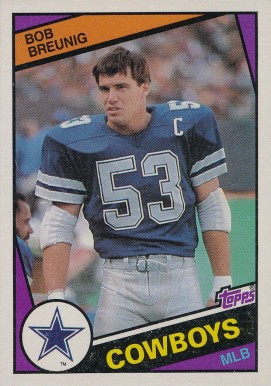 1984 Topps Bob Breunig #236 Football Card