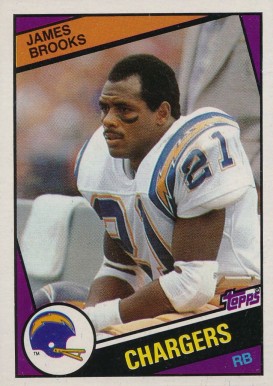 1984 Topps James Brooks #176 Football Card