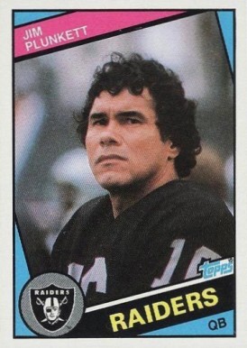 1984 Topps Jim Plunkett #114 Football Card