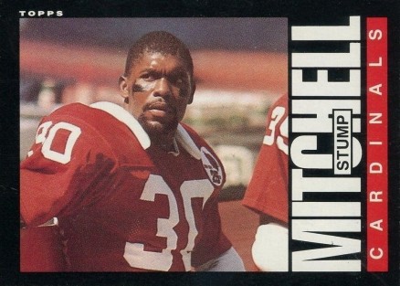 1985 Topps Stump Mitchell #144 Football Card