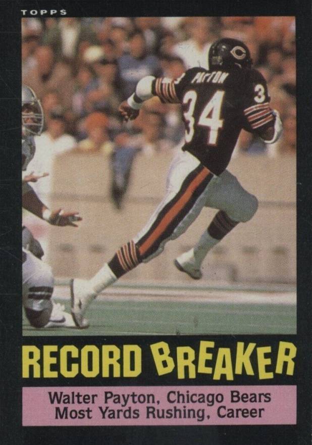 1985 Topps Walter Payton #6 Football Card