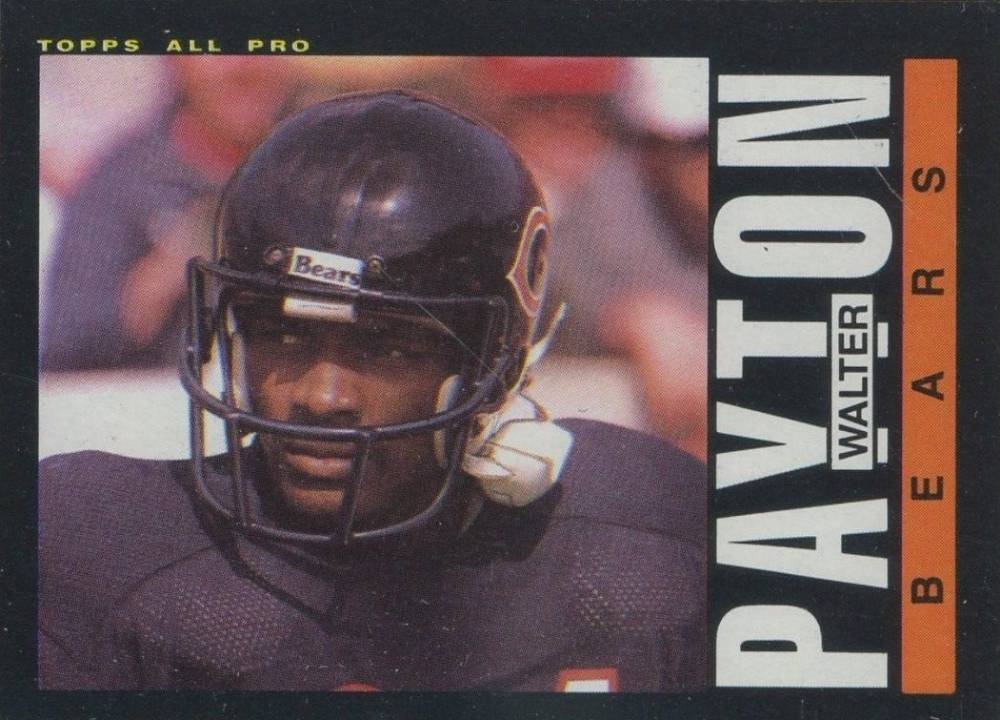 1985 Topps Walter Payton #33 Football Card