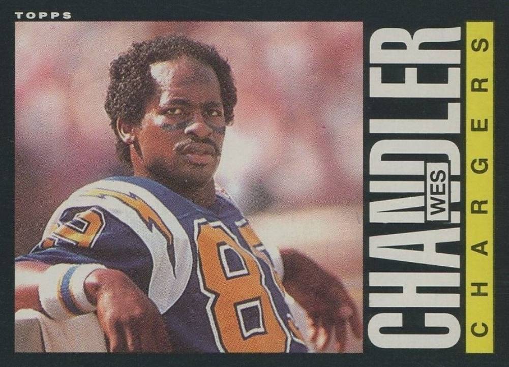 1985 Topps Wes Chandler #370 Football Card