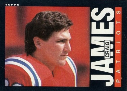 1985 Topps Craig James #328 Football Card