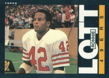 1985 Topps Ronnie Lott #156 Football Card