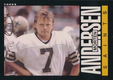 1985 Topps Morten Andersen #101 Football Card