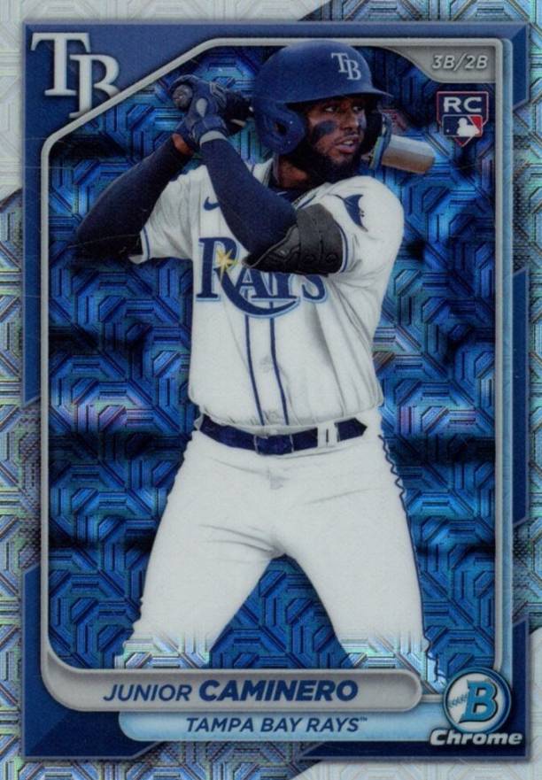 2024 Bowman Mega Box Chrome Junior Caminero #20 Baseball Card