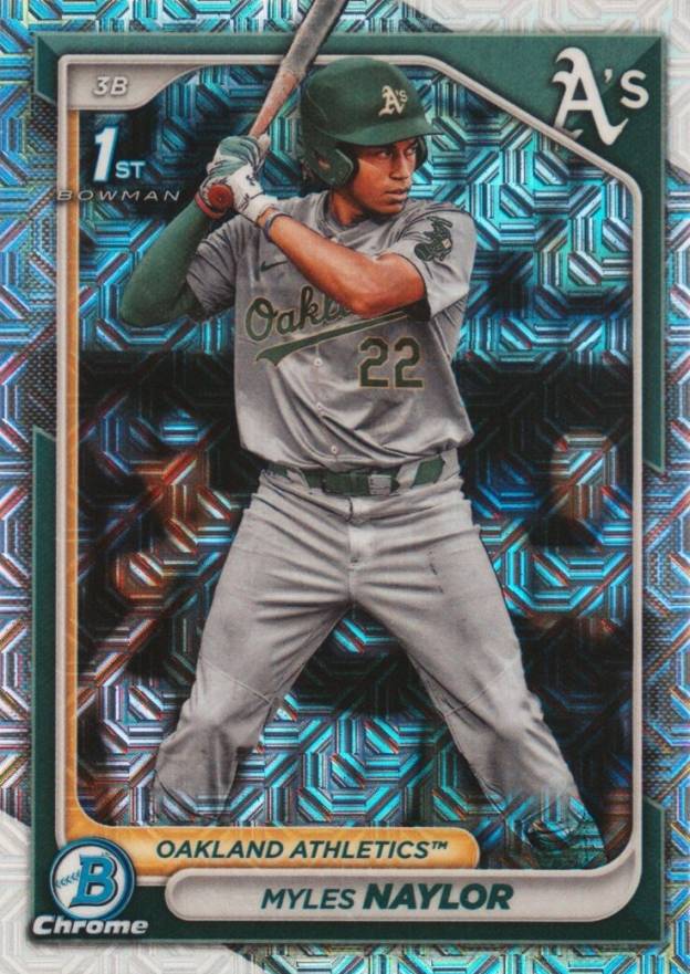 2024 Bowman Mega Box Chrome Prospects Myles Naylor #136 Baseball Card