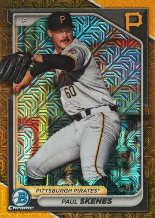 2024 Bowman Mega Box Chrome Prospects Paul Skenes #125 Baseball Card