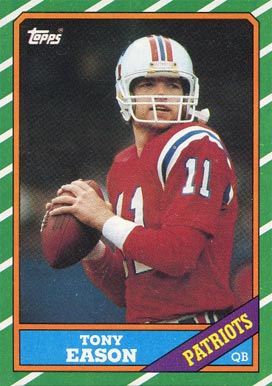 1986 Topps Tony Eason #30 Football Card