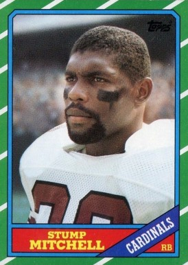 1986 Topps Stump Mitchell #328 Football Card