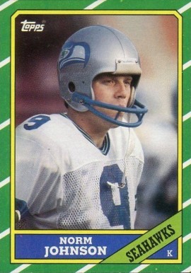 1986 Topps Norm Johnson #204 Football Card