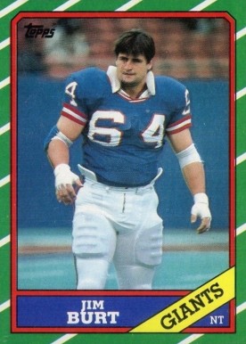 1986 Topps Jim Burt #149 Football Card