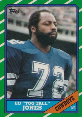 1986 Topps Ed Too Tall Jones #132 Football Card