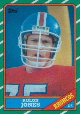 1986 Topps Rulon Jones #118 Football Card